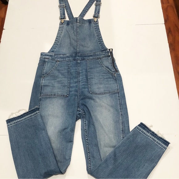 ‼️SOLD‼️Madewell Skinny Overall Raw Hem G1205 Large - Picture 4 of 9